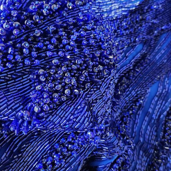 $4925 Gaurav Gupta Lightning Bead-Embellished Strapless Mini Dress- Size6 US - Picture 9 of 11